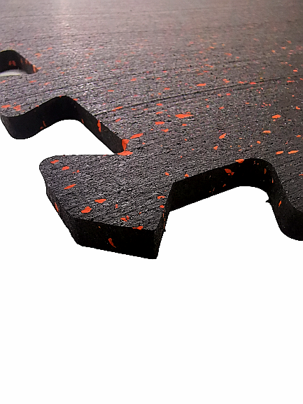 TerraFit Active 8mm Black-Red Fleck Gym Flooring – Full Roll