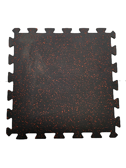 TerraFit Active 8mm Black-Red Fleck Gym Flooring – Full Roll