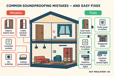 Common Soundproofing Mistakes - and How You Can Fix Them Easily