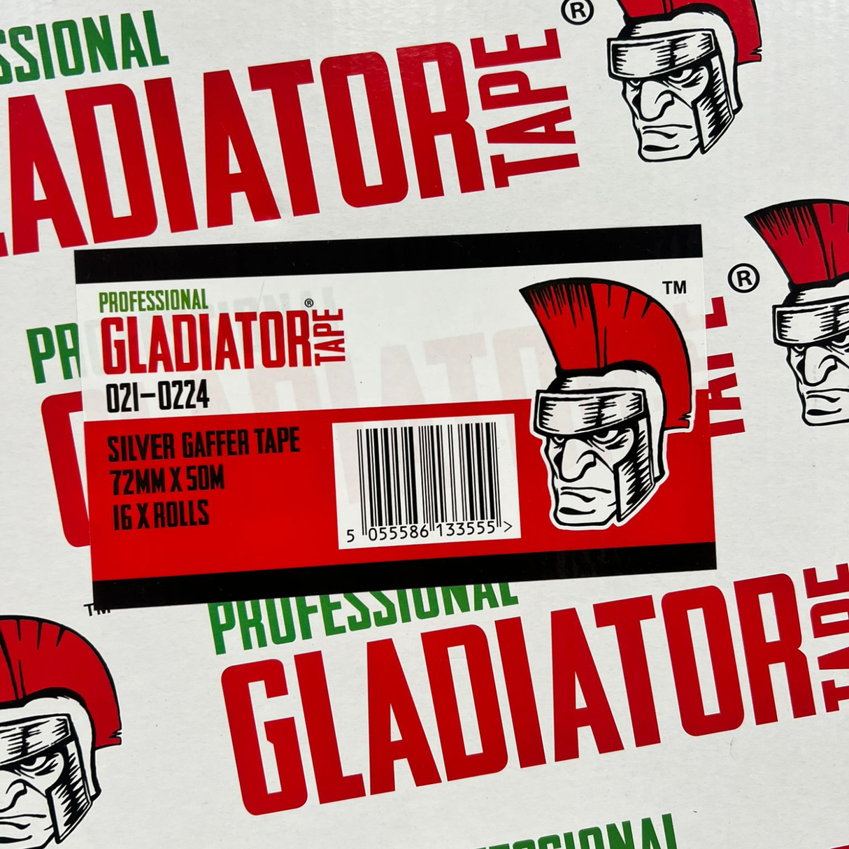 Gladiator Tape 72mm x 50m – Heavy-Duty Cloth Tape (Single Roll or Box of 16)