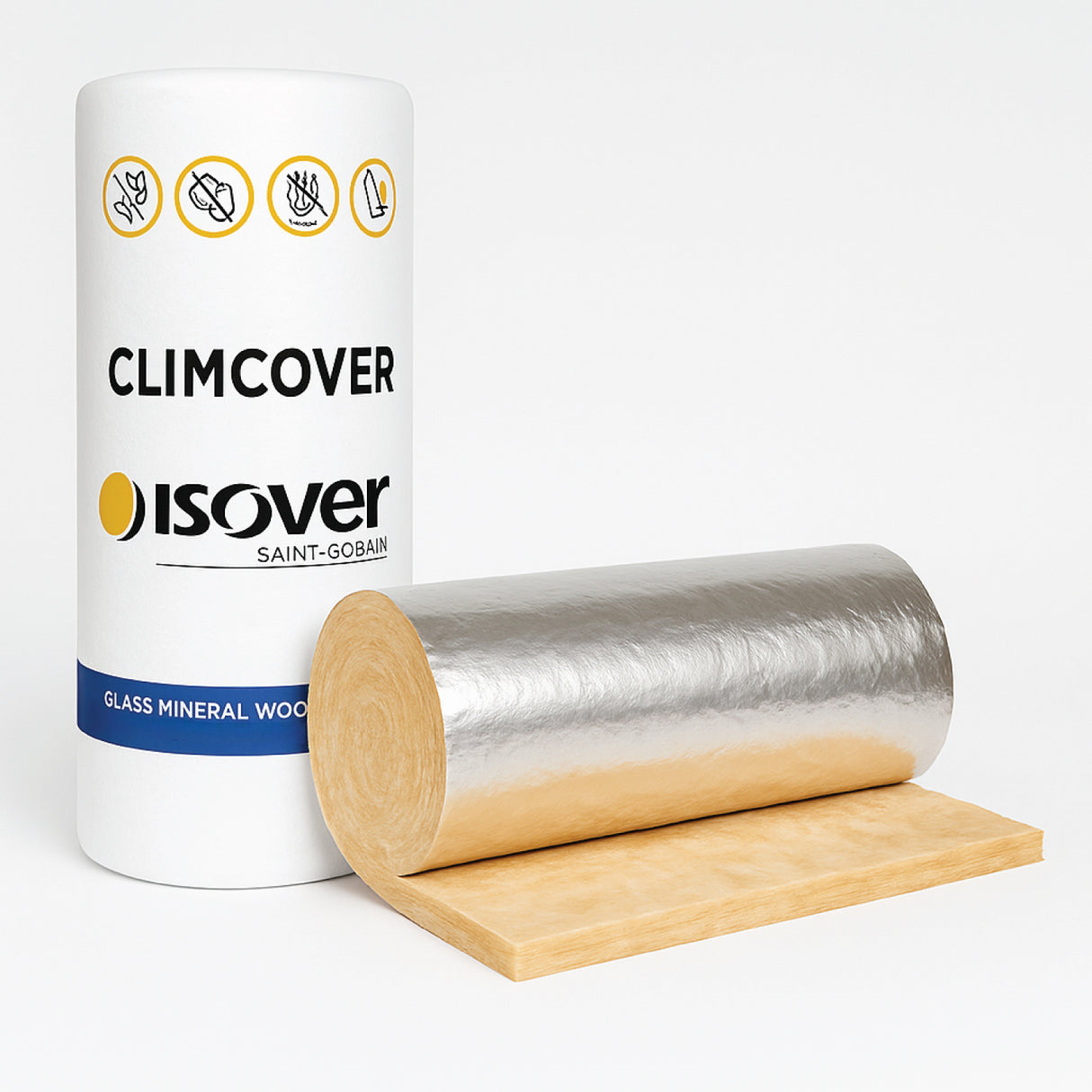 Isover Climcover Roll Alu2 – Aluminium Foil-Faced Duct Insulation