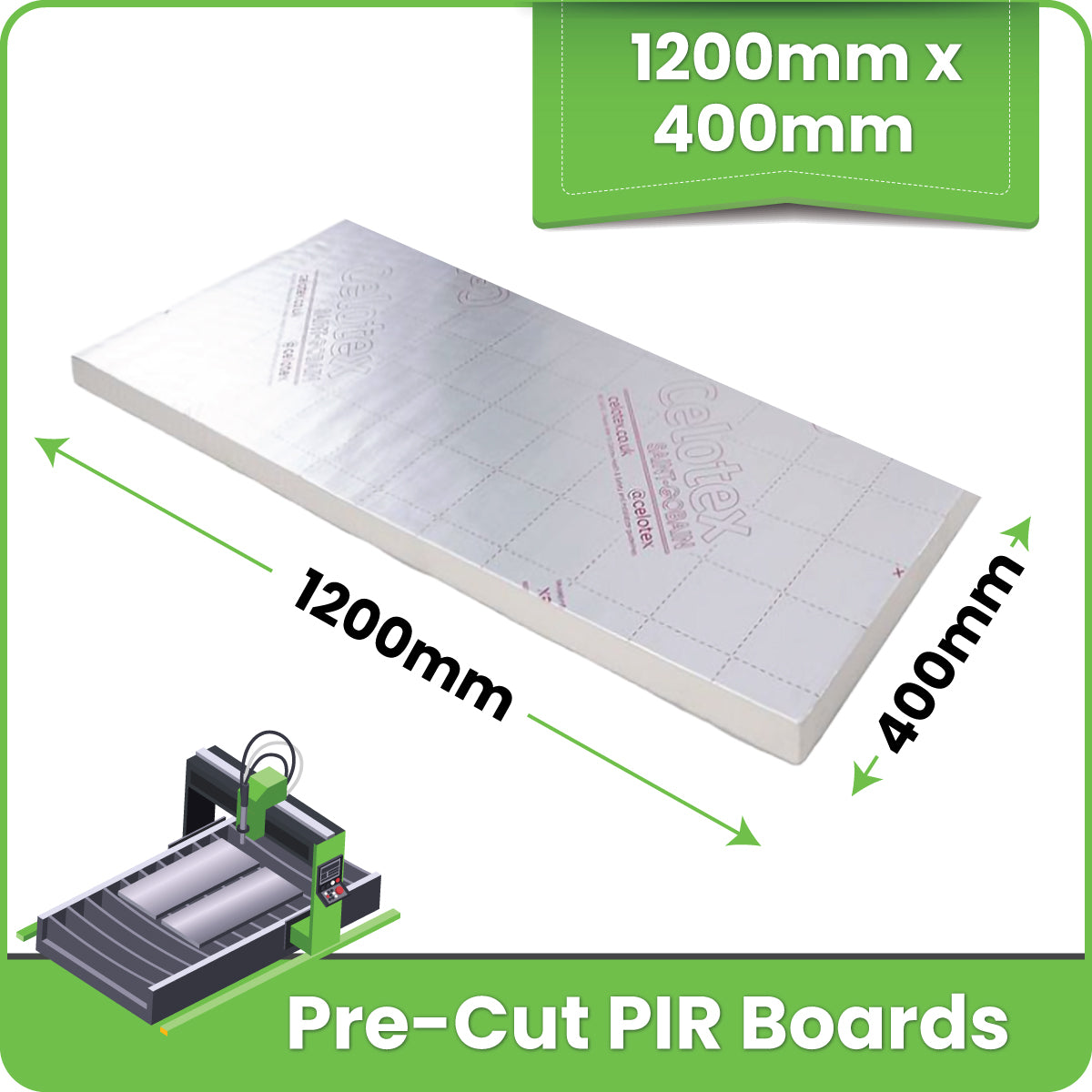 PIR Insulation Boards (1200mm x 400mm)