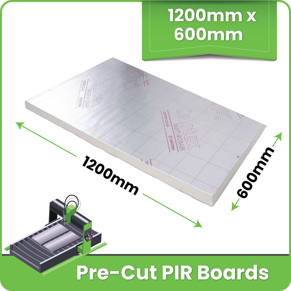 PIR Insulation Boards (1200mm x 600mm)