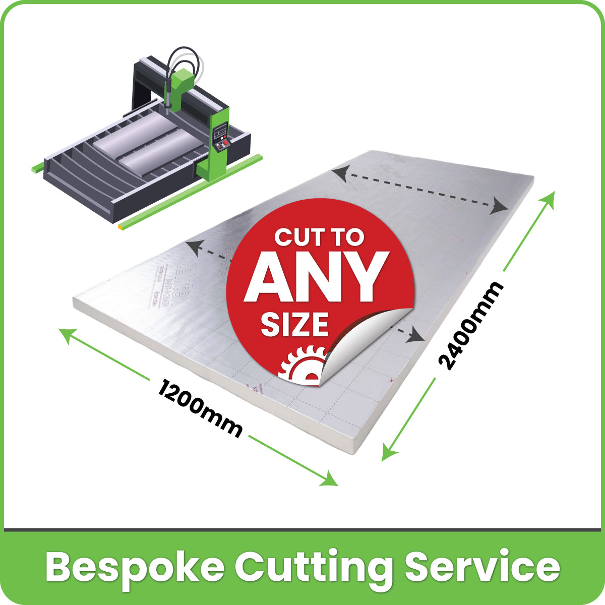 PIR Insulation Boards (Bespoke Cutting Service)