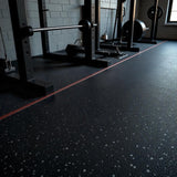 TerraFit Active 8mm Black-Grey Fleck Gym Flooring – Full Roll